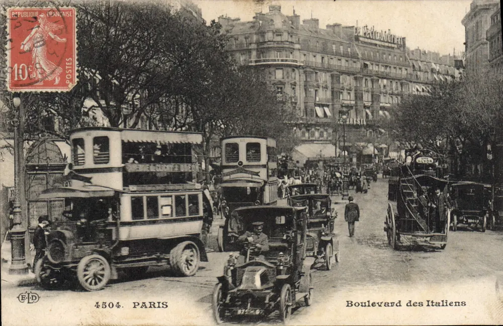 Boulevard des Italiens — Paris — Verlag F.D. n° 4504 - Vorderseite