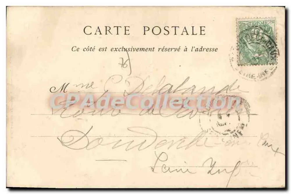 Caudebec-en-Caux — Visão Geral & a Sena — E. POUCHAIN-PEYRE, impressor-bibliotecário - Verso