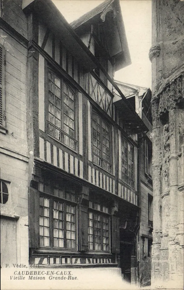 Altes Haus auf der Grande-Rue — Caudebec-en-Caux — P. Védie, Verlag - Vorderseite