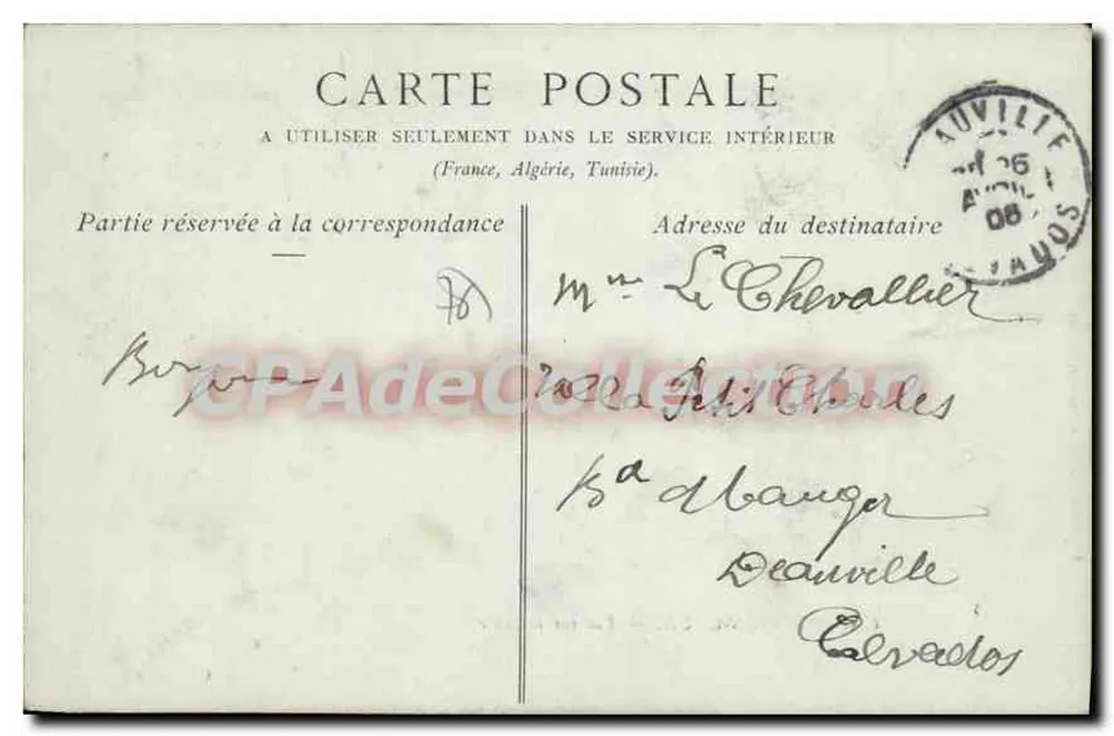 Caudebec-en-Caux — Vista sobre a Sena — Pauchin-Ferré, impressor-litógrafo - Verso