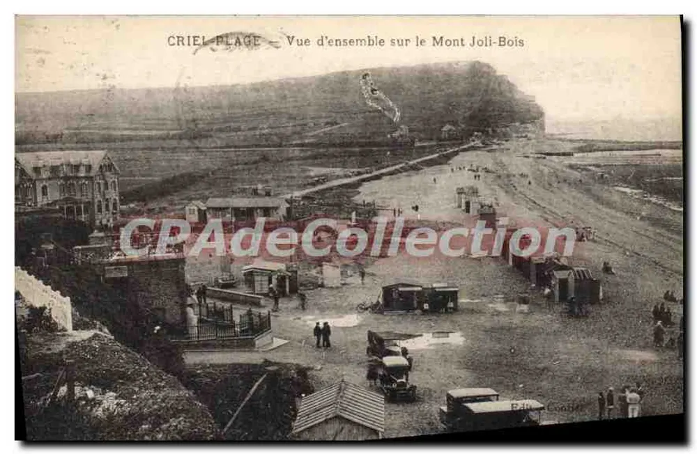 Criel-Plage — Übersicht über den Mont Joli-Bois — Verleger: P. Comber - Vorderseite
