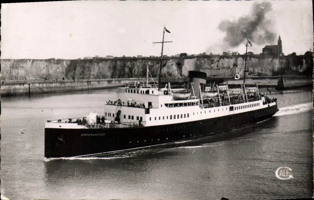 Der Dampfer Arromanches — Dieppe — Ausgabe GALF - Vorderseite