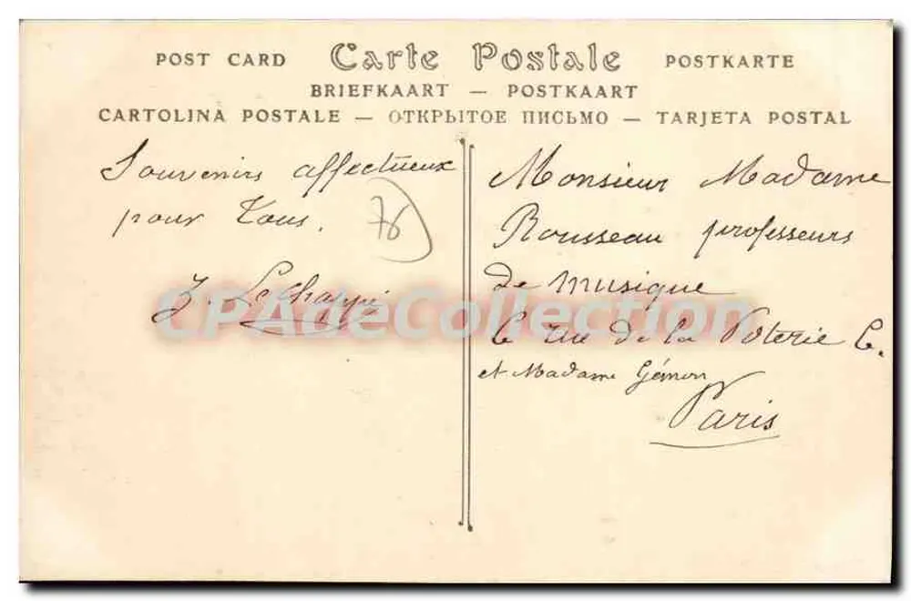 Dieppe — As Pontas — Editor desconhecido, n° 77 - Verso