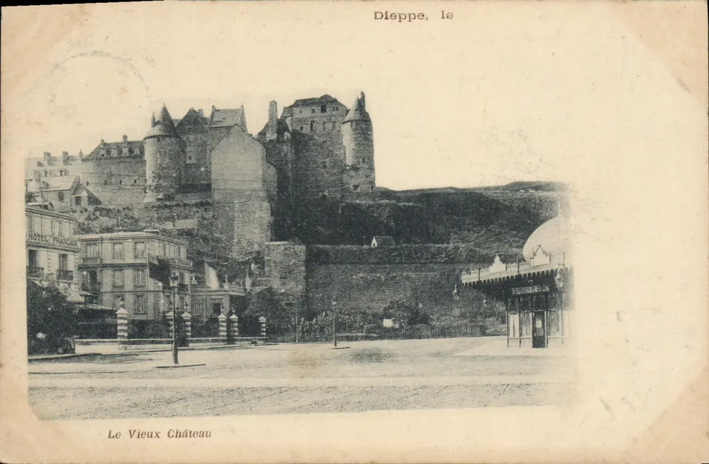 Diéppe, o Velho Castelo — vista panorâmica — editor não identificado - Frente