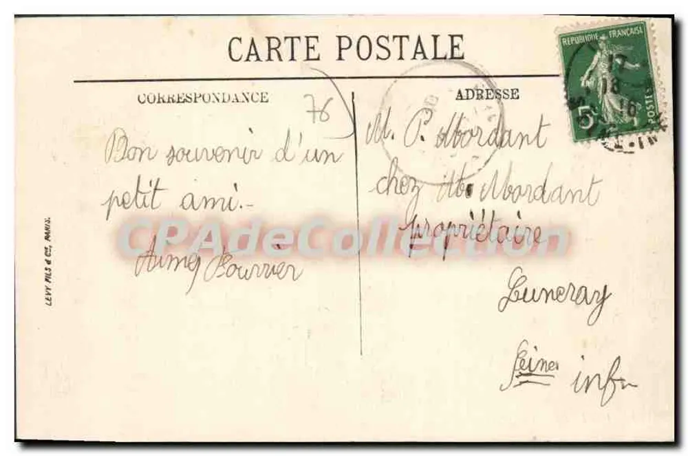 Dieppe — Casa de Infantaria — LL. n°179 - Verso