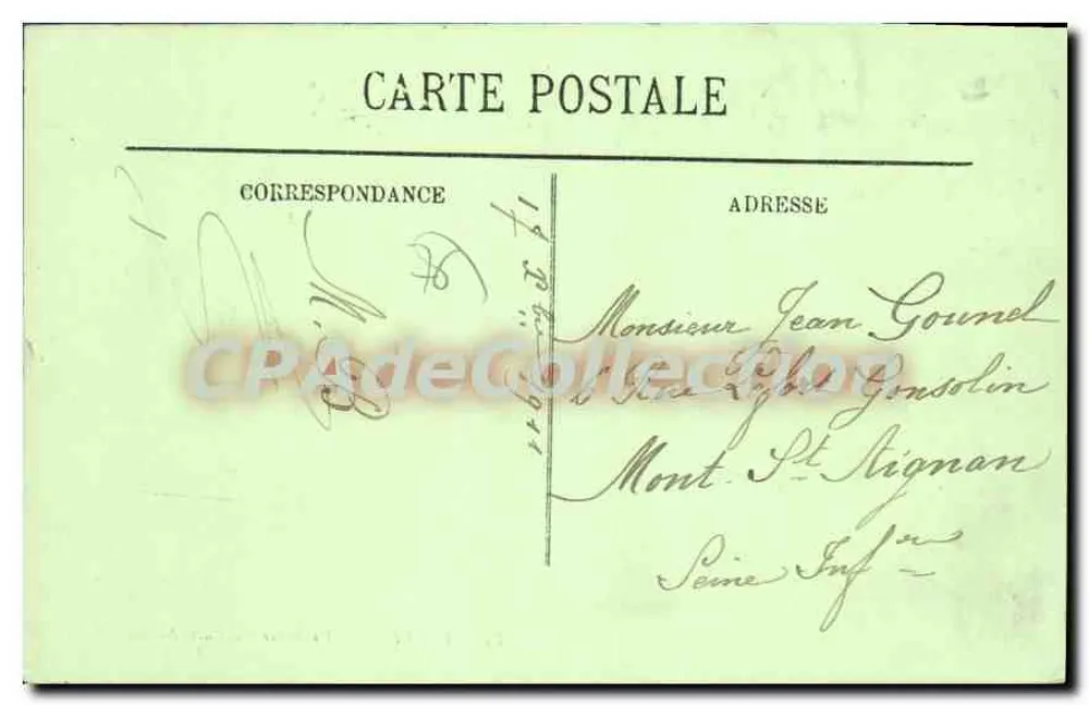 Dieppe — La Place du Puits Salé — LL n°27 - Rückseite