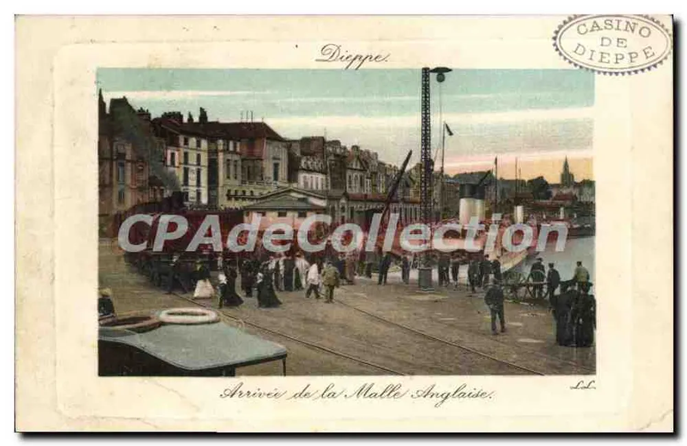 Chegada da Malle Anglaise — Dieppe — Casino de Dieppe - Frente