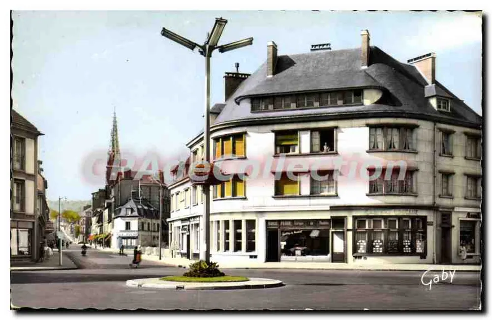 Elbeuf (S.-Nimie) — Place du Calvaire und Rue du Neubourg — Éditions Gaby - Vorderseite