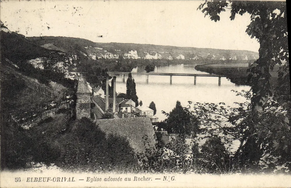 Elbeuf-Orival — Kirche am Felsen — N.G. - Vorderseite