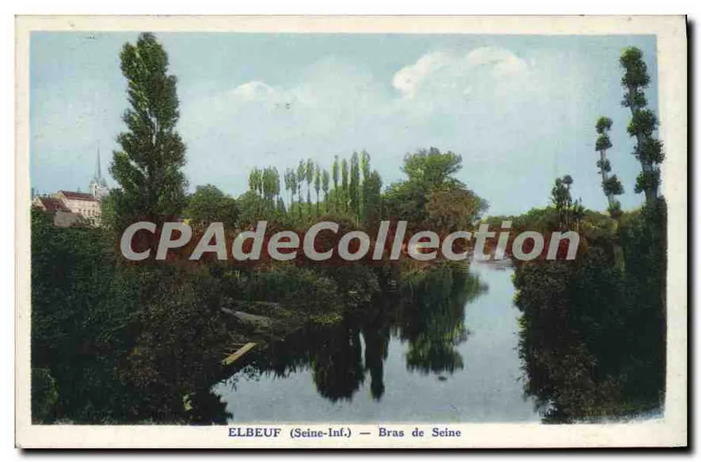 Elbeuf (Seine-Inf.) — Braço do Sena — CPAdeCollection - Frente