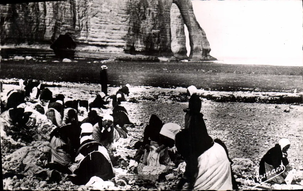 Die Wäscherinnen des alten Étretat — Étretat — Cliché Flamant n°17 - Vorderseite