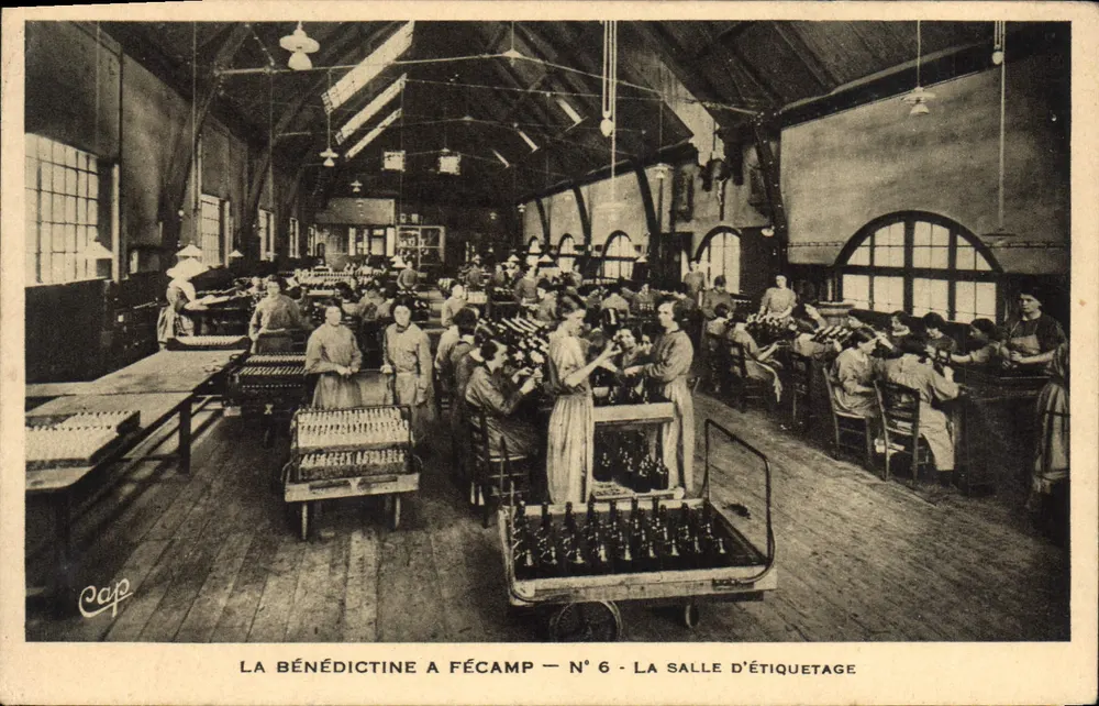 La Bénédictine in Fécamp — N° 6 — Die Etikettierstube - Vorderseite