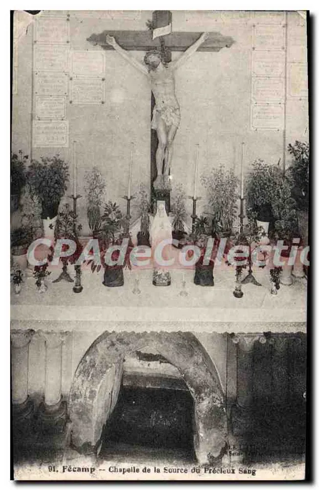 Fécamp — Capilla de la Fuente de la Sangre Preciosa — editor L.E. Lévy - Anverso