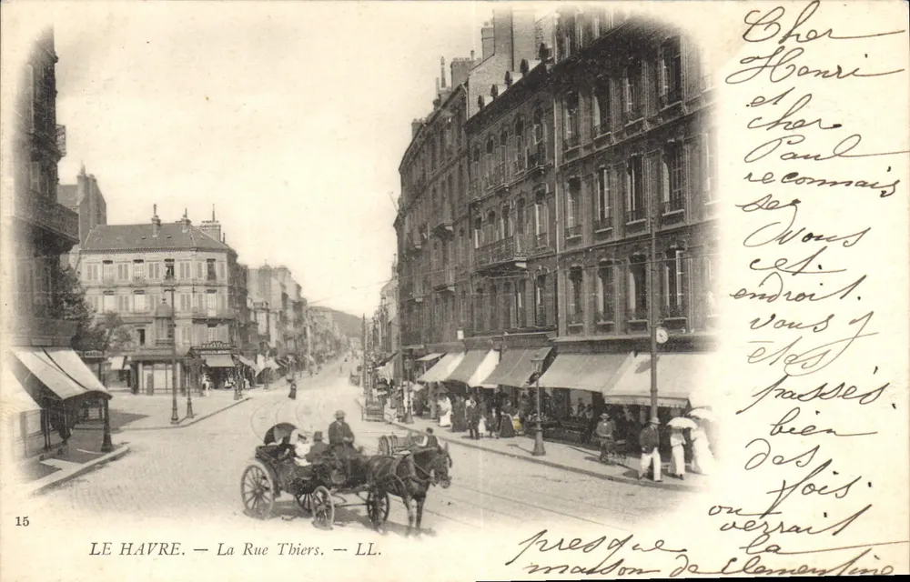 Le Havre — Rue Thiers — LL. — N°15 - Frente
