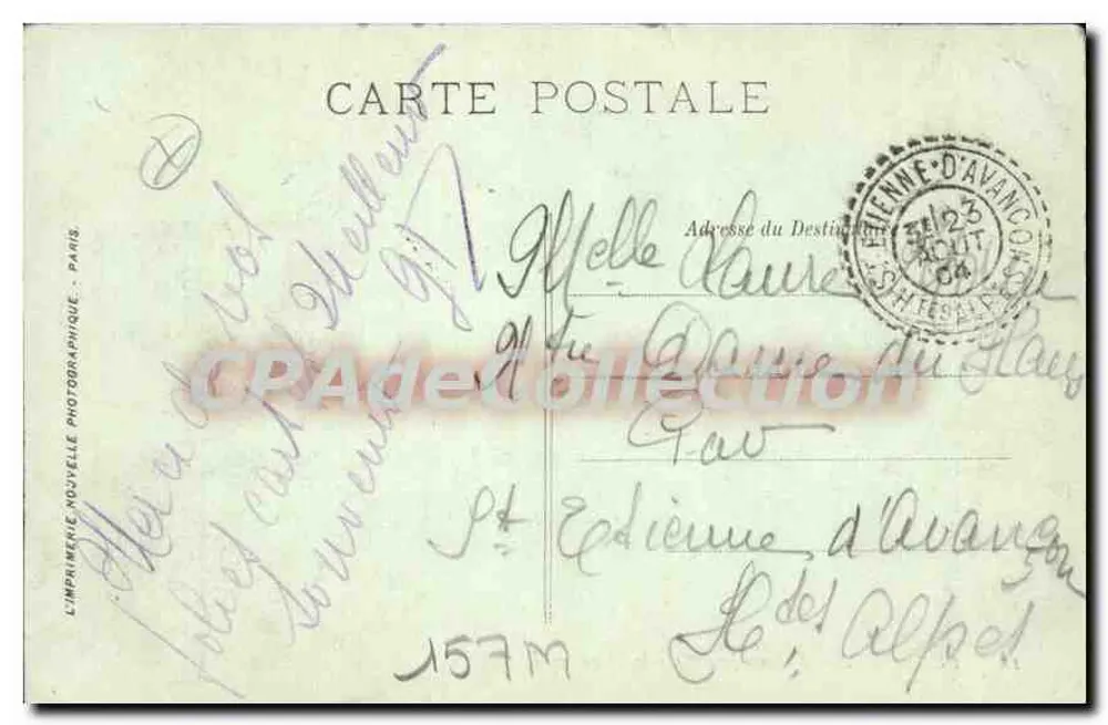 Havre — Enfants jouant sur la Plage — LL. - Verso
