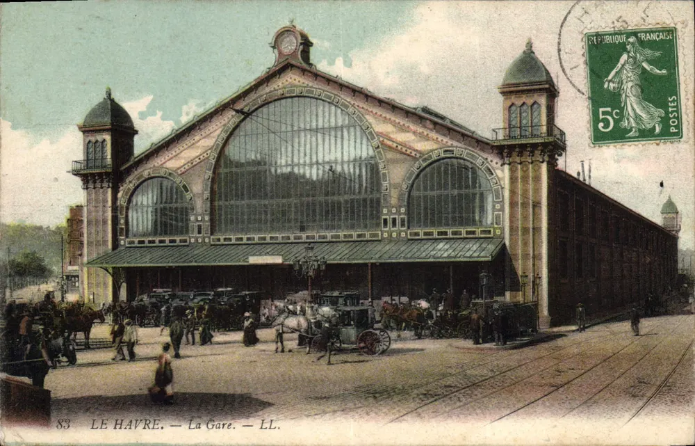 Le Havre — A Estação — LL. — Editor LL, n° 83 - Frente