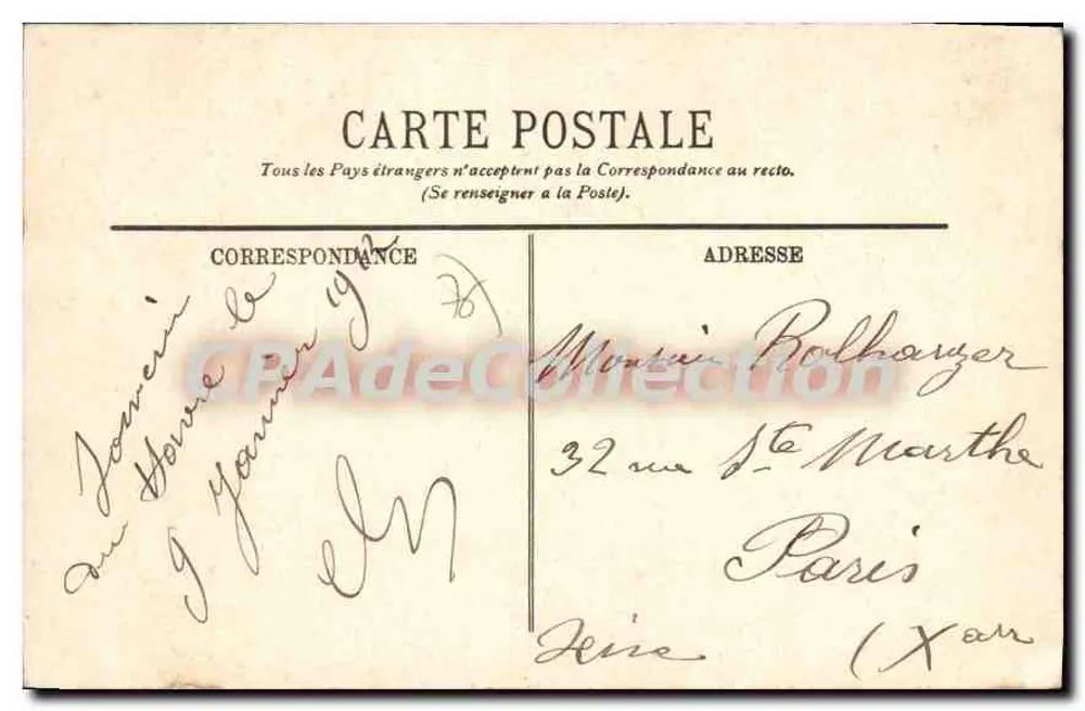 Le Havre — A Estação — LL. — Editor LL, n° 83 - Verso