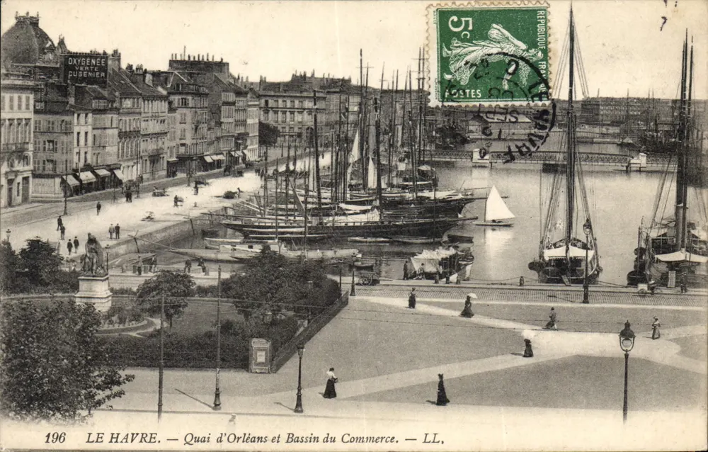 Le Havre — Quai d'Orléans und Bassin du Commerce — LL. - Vorderseite