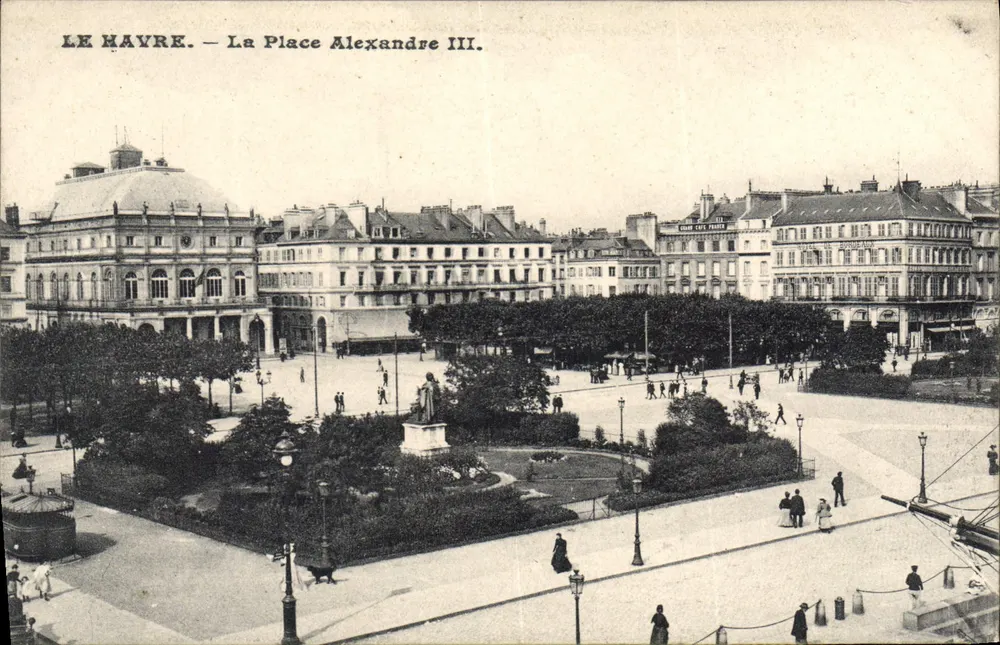Le Havre — A Praça Alexandre III. — Editor não visível - Frente