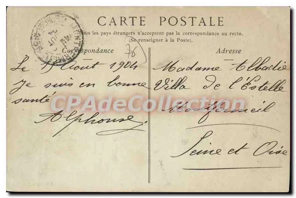 Le Havre — Place Gambetta und das Theater — Sammlung ND Phot - Rückseite