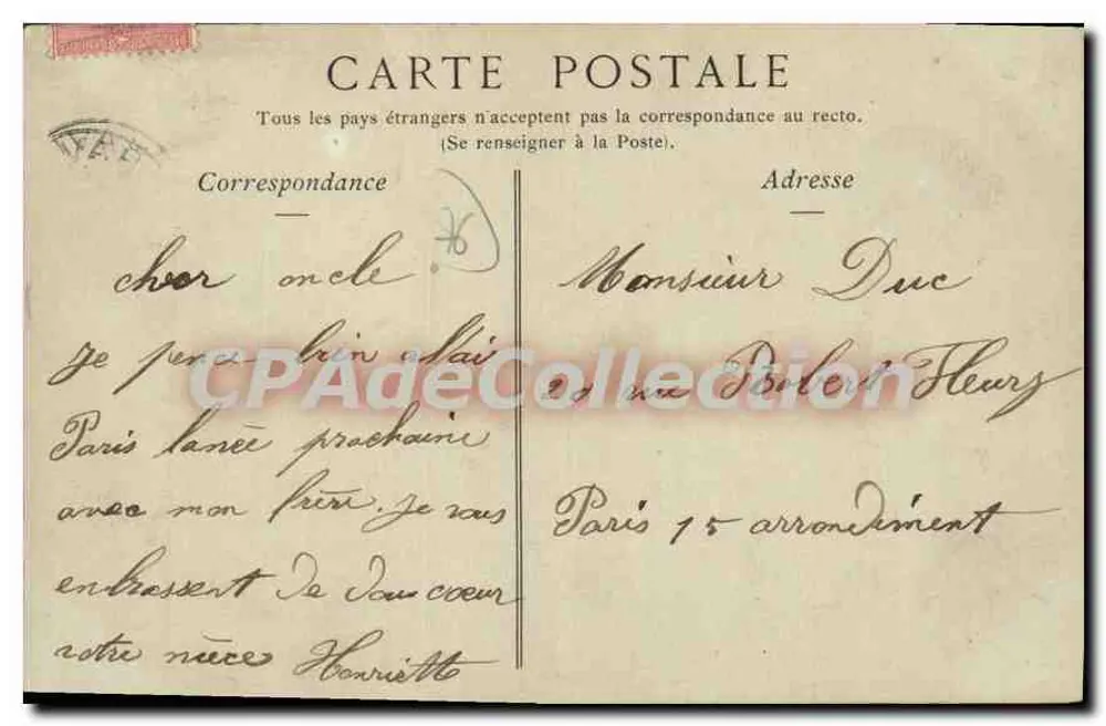 Le Havre — O Boulevard Marítimo — Coleções ND. Fot. n°50 - Verso