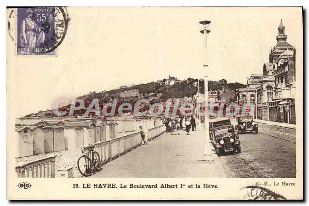 Le Havre. Boulevard Albert Ier und die Hève — C. M., Le Havre - Vorderseite