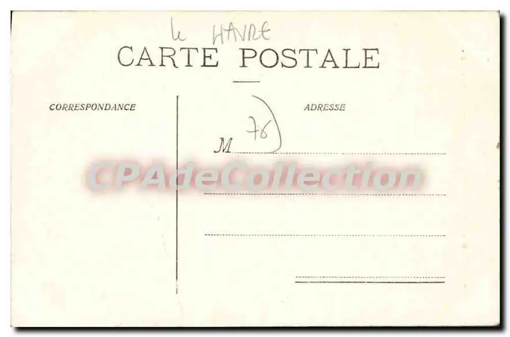 Innenansicht der Kirche Saint-Michel — Havre — L. Poulain, Fotograf-Verleger, Nr. 21 - Rückseite