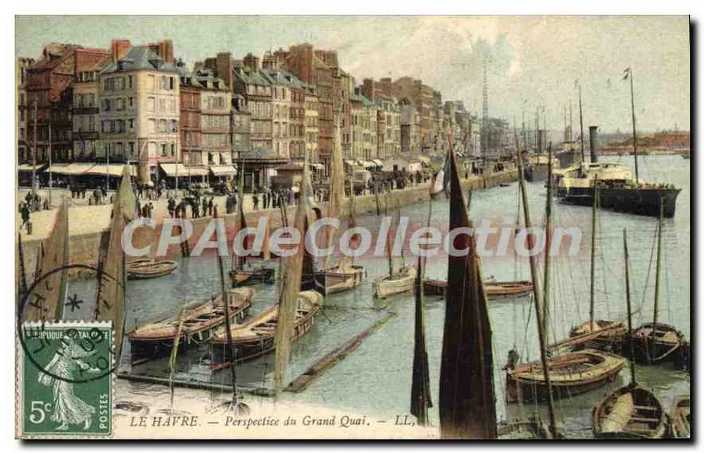 Le Havre — Perspectiva do Grande Quai — LL - Frente