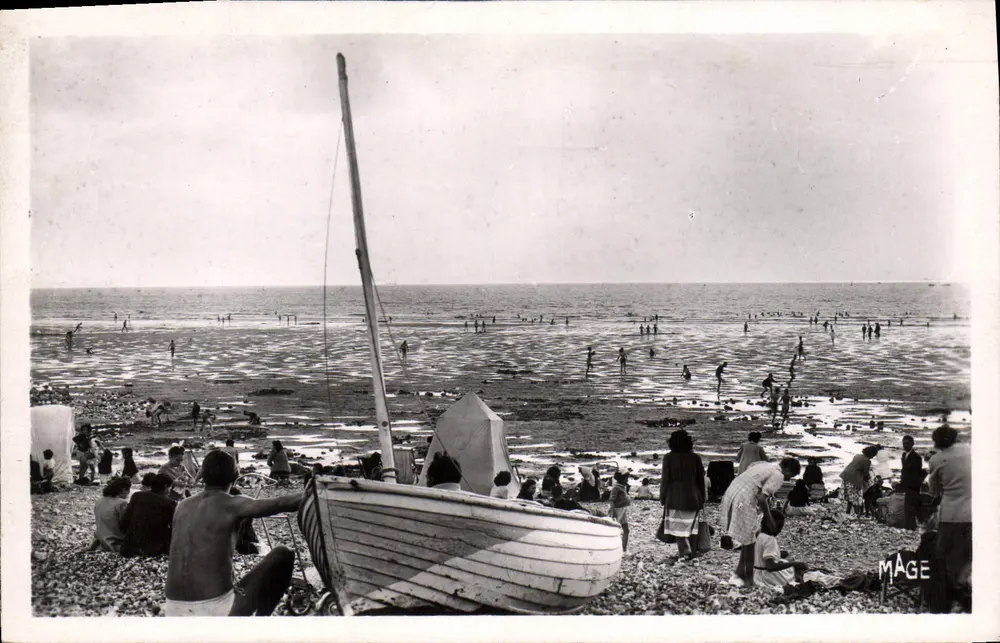Plaża w Le Havre — wizja kąpieli — G. Réant, wydawca - Awers