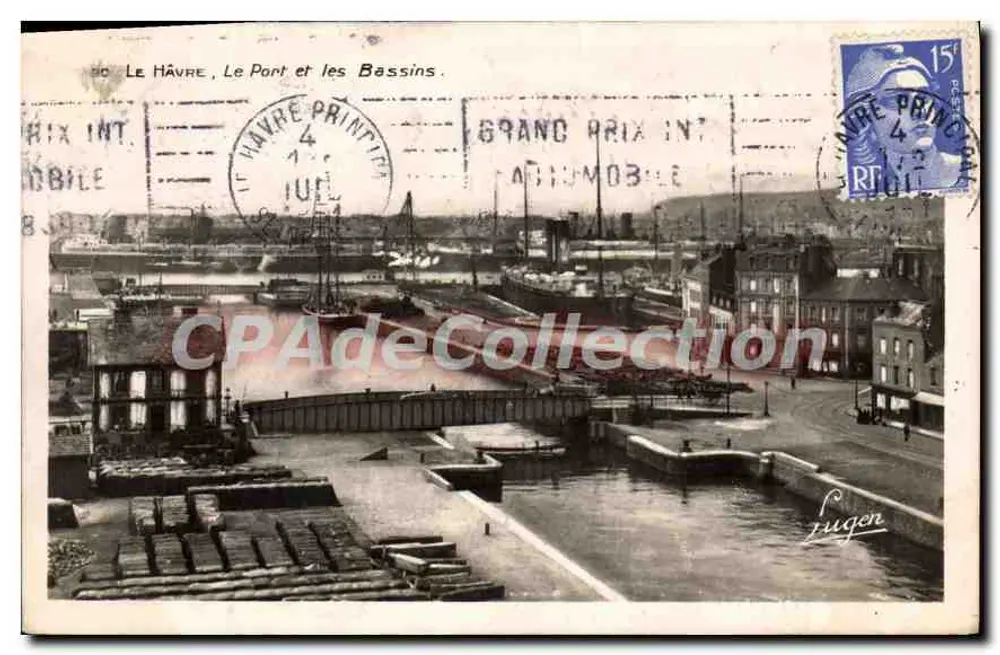 Le Havre, Der Hafen und die Bassins — Verlag Fugen, Nr. 76 - Vorderseite