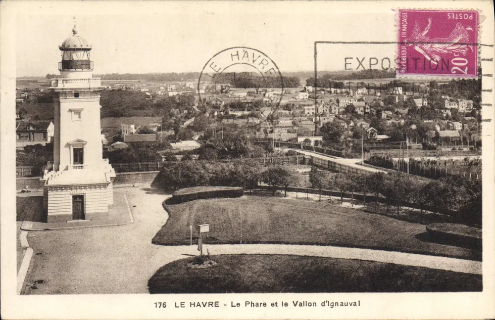 Le Havre - O Farol e o Vale de Ignauval — editor desconhecido, n° 176 - Frente