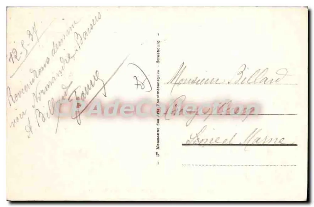 Le Havre - O Farol e o Vale de Ignauval — editor desconhecido, n° 176 - Verso