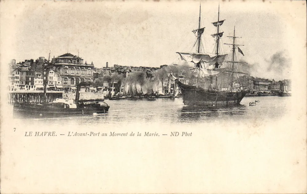 Le Havre — Der Vorhafen zur Gezeitenzeit — ND Phot - Vorderseite