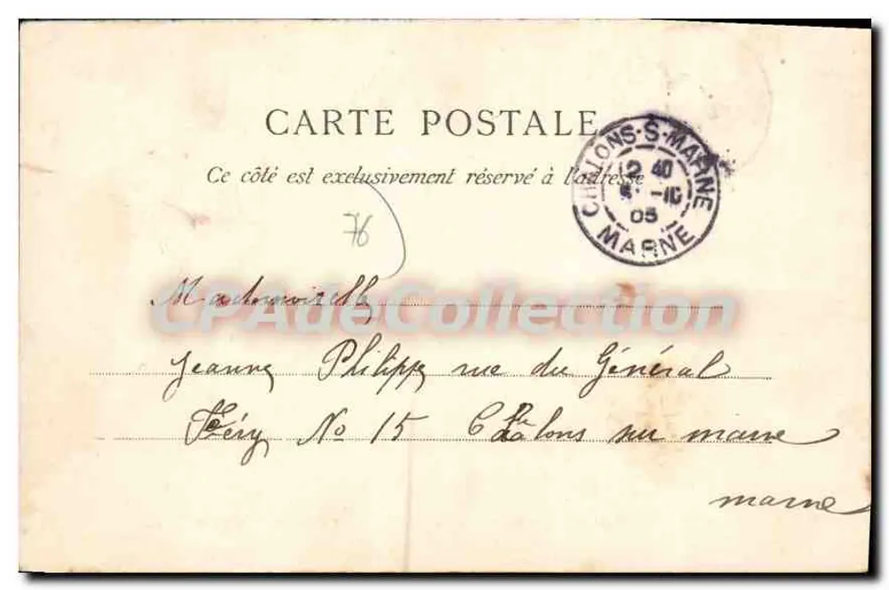 Le Havre — A Ense dos Pilotos e o Museu — Heliotype E. Le Doyen, Paris, N° 22 - Verso