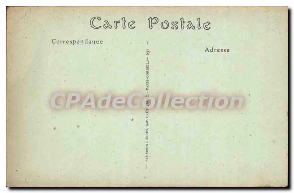 Souvenir de Hayre — colagem de vistas locais e de um navio de passageiros — editor Neutrien Frères, Paris - Verso