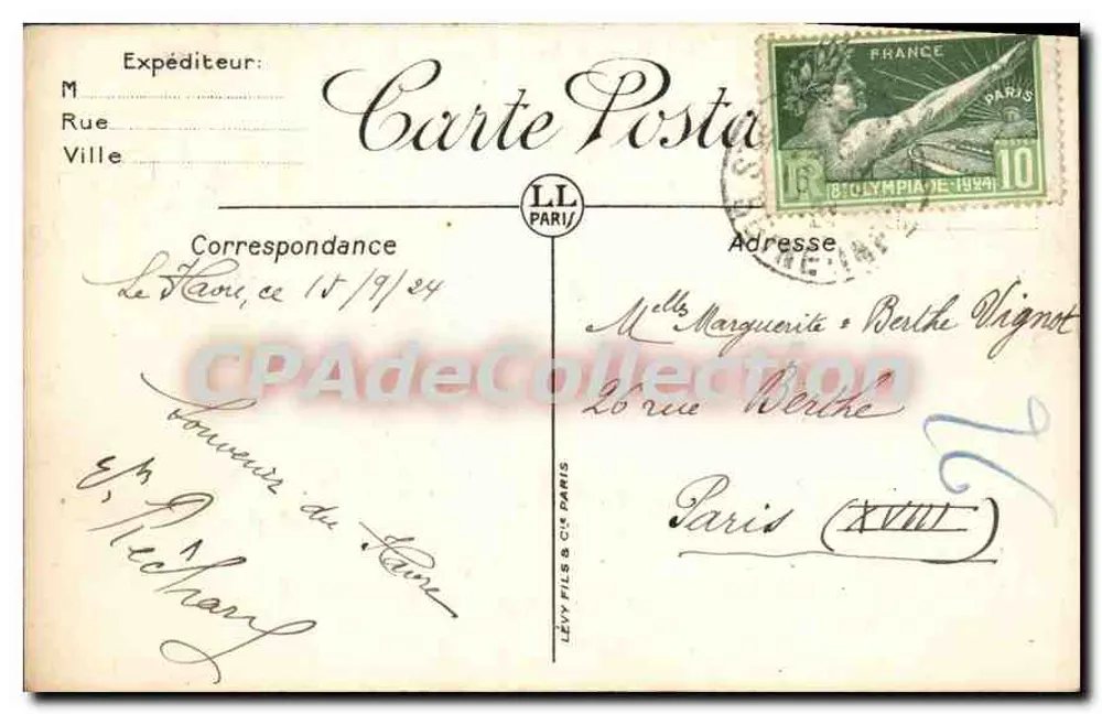 Le Havre — Rue de Paris — LL. - Verso