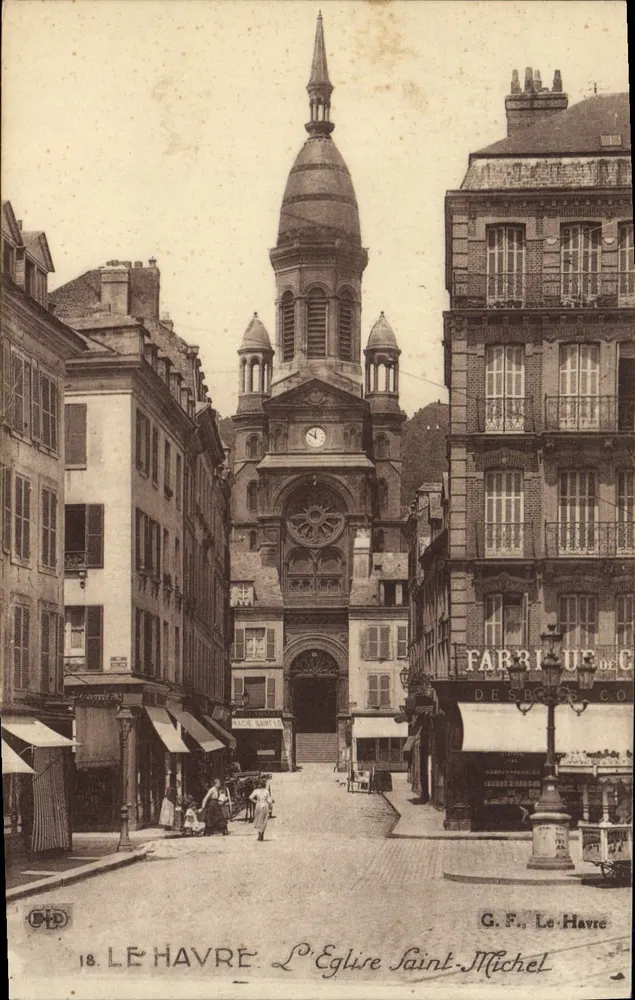 Le Havre — A Igreja de São Miguel — G. F. Le Havre - Frente