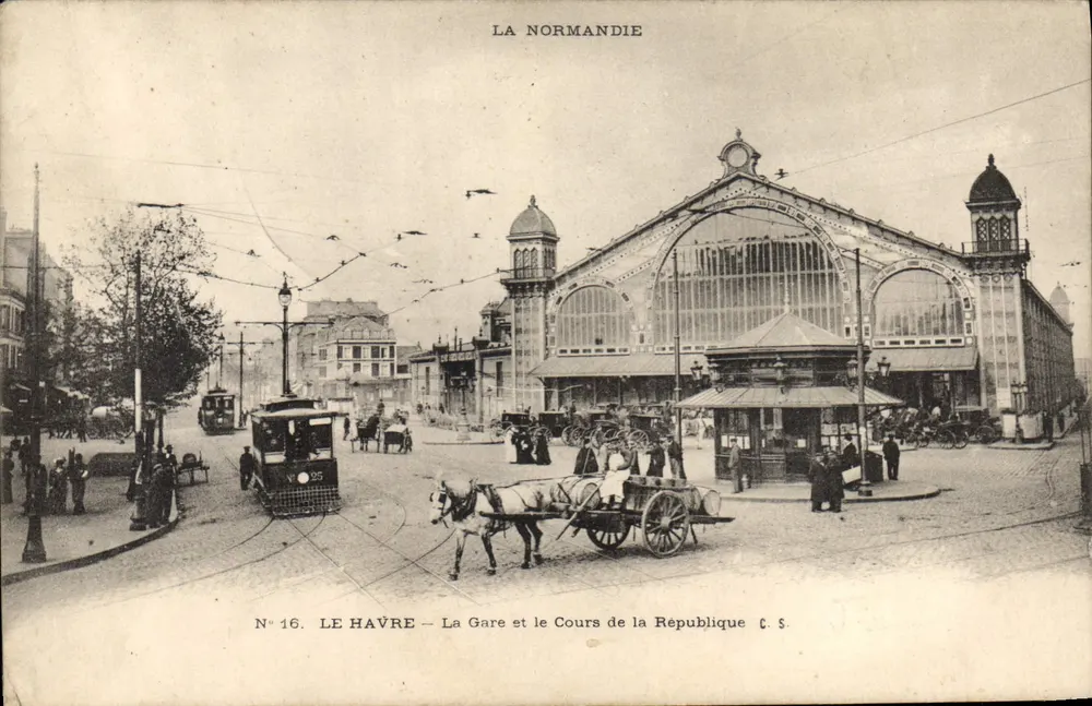 Le Havre — Die Station und der Cours de la République — La Normandie, N° 16 - Vorderseite