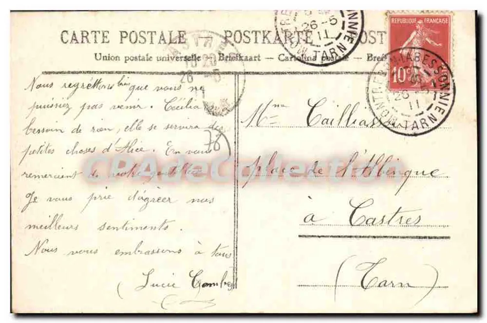 Le Havre — O Hotel de Ville — Coleção R. F. - Verso