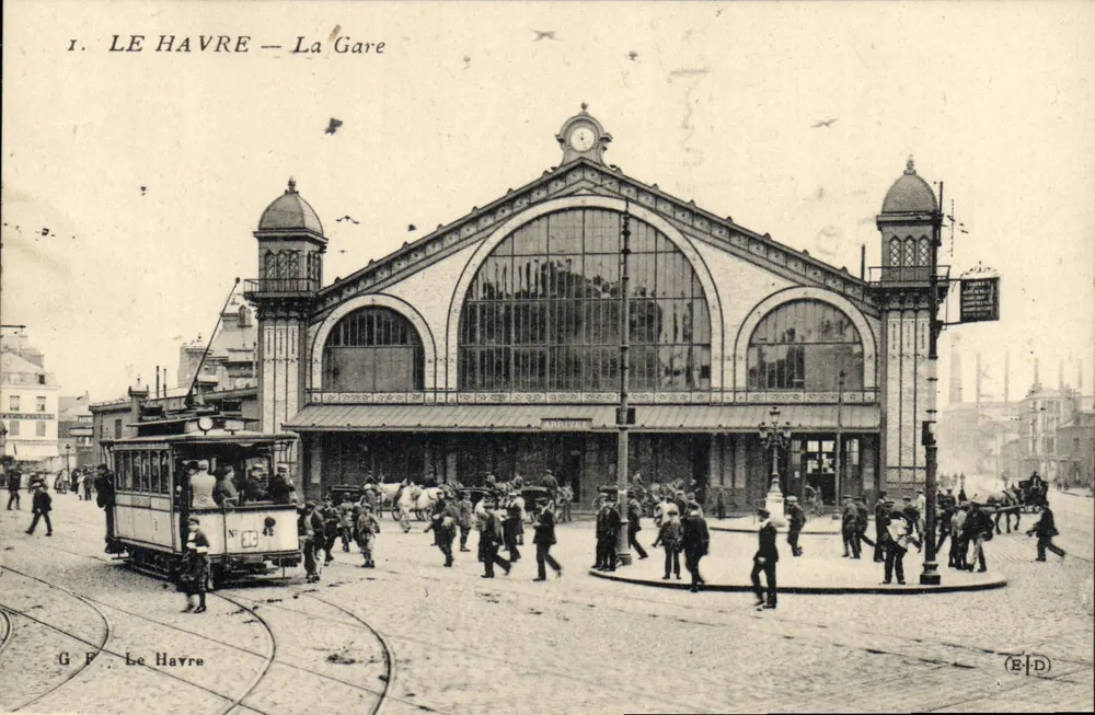 Le Havre — A Estação — G. F. Le Havre - Frente