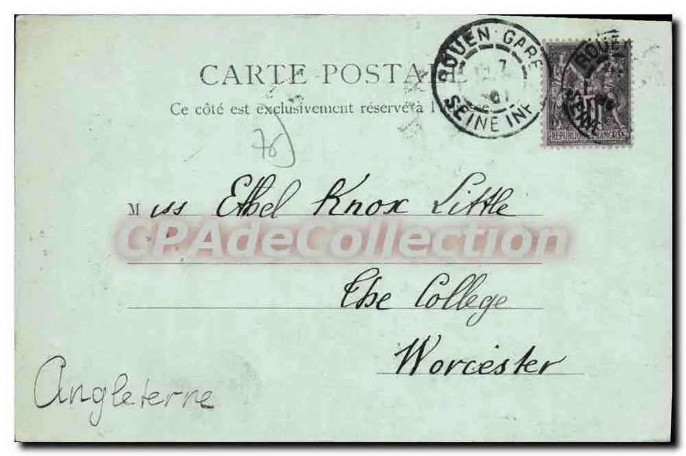 Casa de Diane de Poitiers — Rouen, Rue Beauvoisine — editor desconhecido - Verso