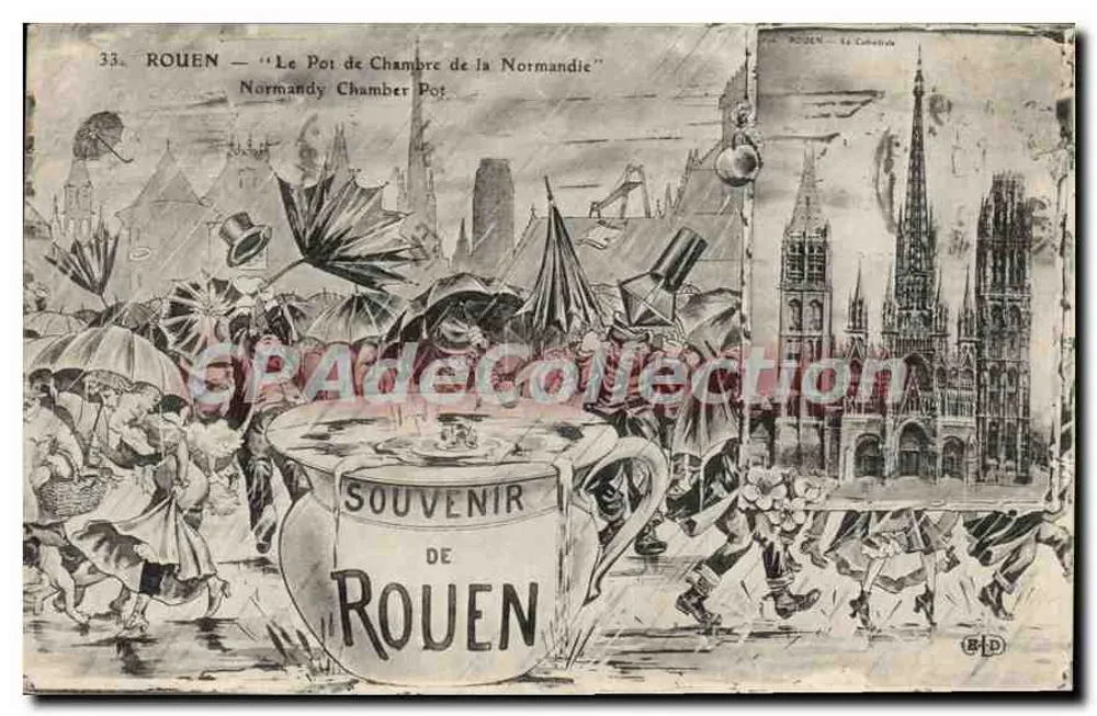 Rouen — El Vaso de la Normandía — Editor B.D. n°33 - Anverso