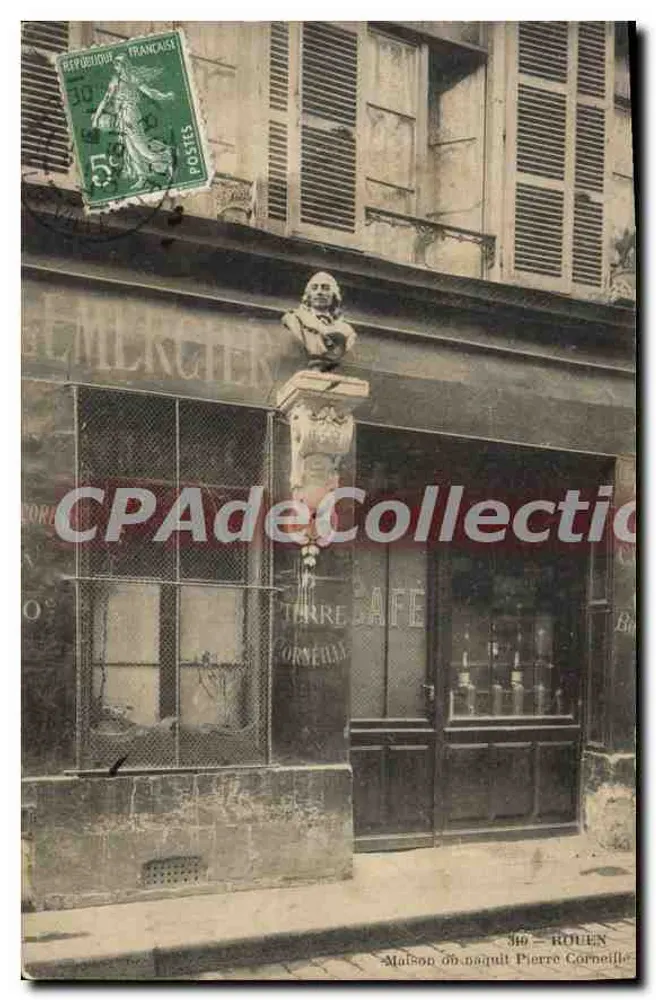 Casa do maquis Pierre Corneille — Rouen — editor CPAPHIL, n°310 - Frente