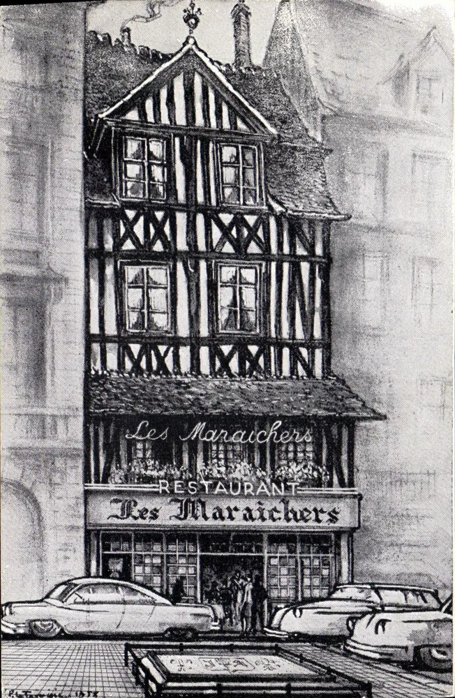 Die Gärtnerei — Restaurant in Rouen — Verlag: B. Théroux, 1952 - Vorderseite