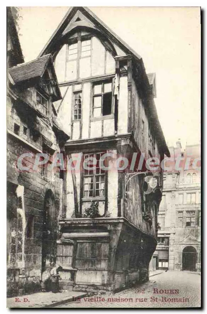 A velha casa na rue St-Romain — Rouen — E. D. n° 362 - Frente