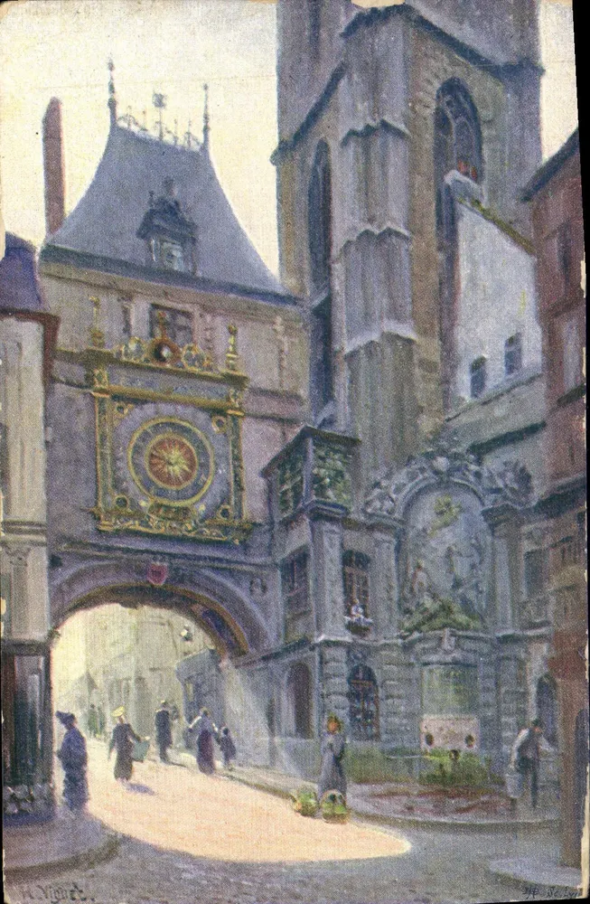 Fontaine du Gros-Horloge — Rouen — Édition H. Berte - Vorderseite