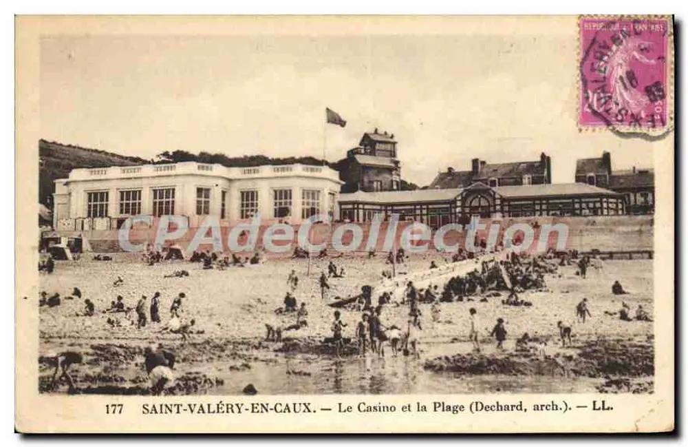 Saint-Valéry-en-Caux — Das Casino und die Strandpromenade (Dechard, arch.) — LL. - Vorderseite