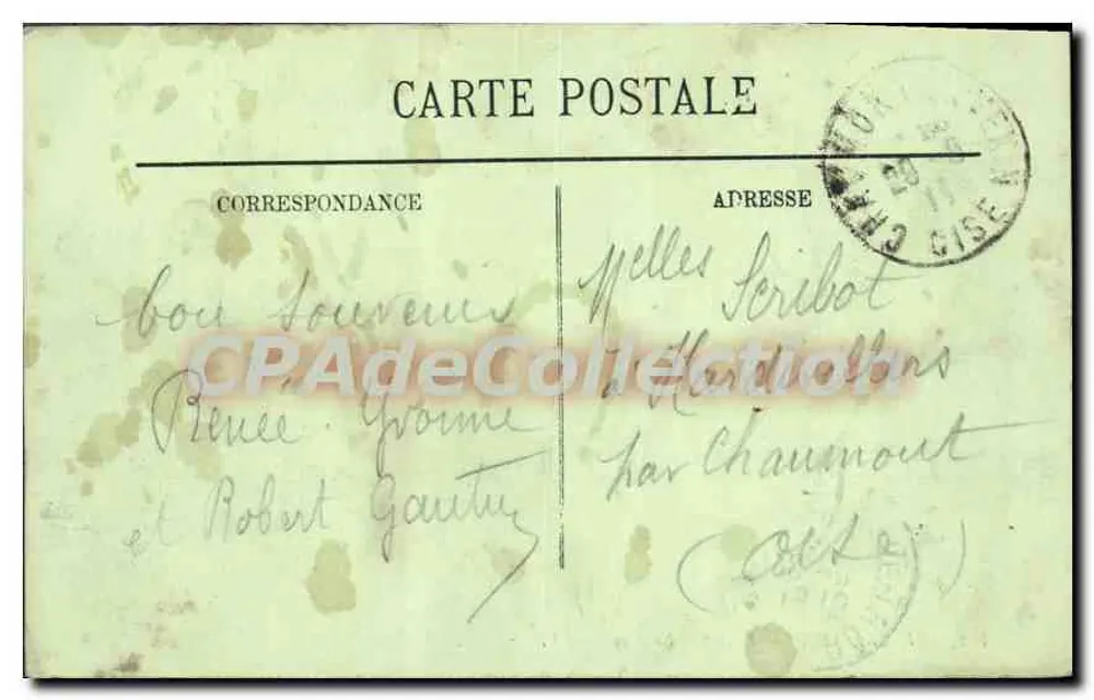 Le Tréport — Estrada das Falésias — LL. — J.M. — n°182 - Verso