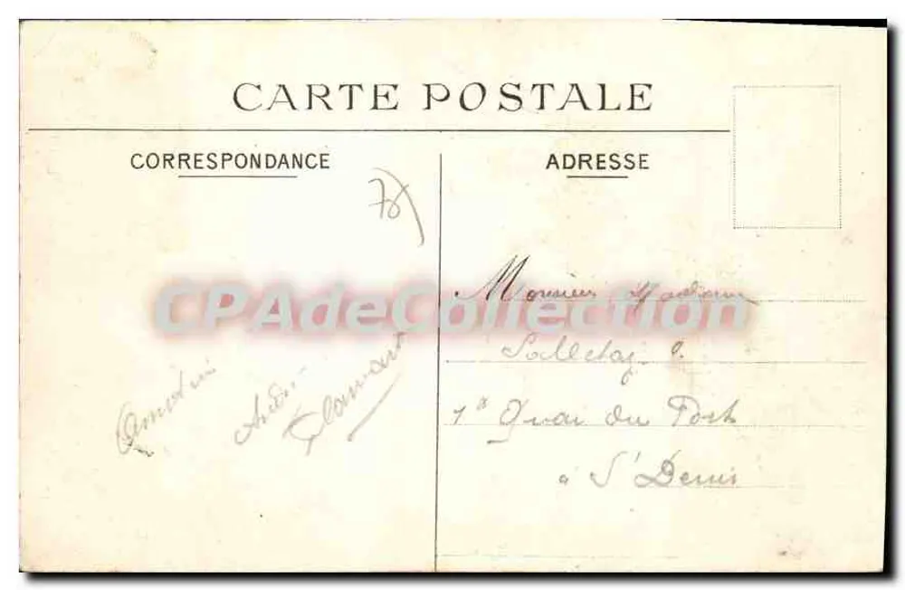 Le Tréport — Am Fuße der Klippen — CAB, n°47 - Rückseite