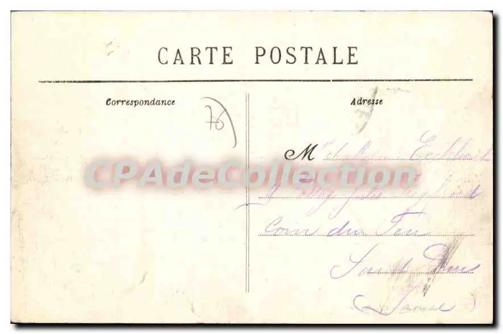 Le Tréport — Panorama von Le Tréport, aufgenommen vom Calvaire — Ausgabe Arnault, n°20 - Rückseite